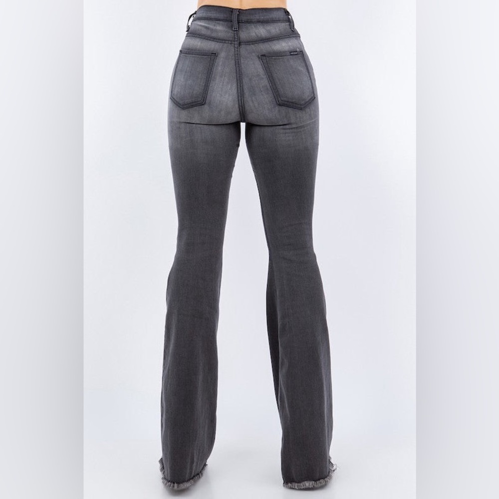 Made in USA Bell Botton Jeans in Vintage Grey NWT - Picture 3 of 6